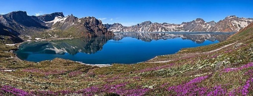 夏日長白山天池盛景。（往年照片）卓永生/攝