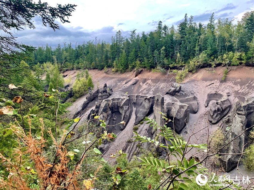 位于安圖縣二道白河鎮(zhèn)的長白山峽谷浮石林景區(qū)，由于自然風(fēng)化、雨水沖擊，形成了30多處大小造型各異的浮石林景觀。人民網(wǎng)記者 李思玥攝