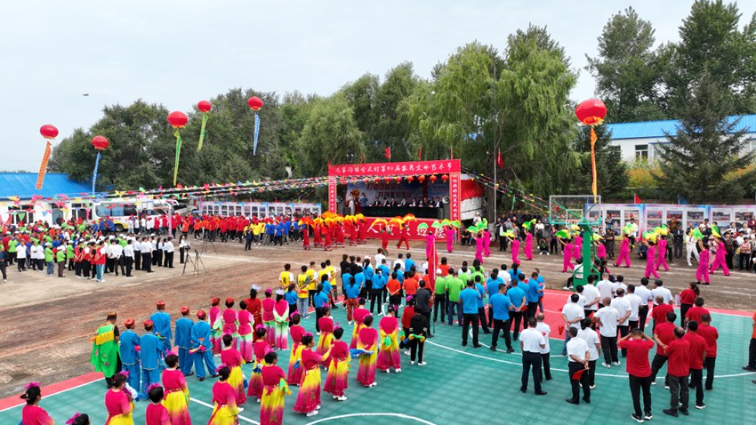 達家溝鎮(zhèn)農(nóng)民文體藝術(shù)節(jié)。（德惠市委宣傳部供圖。資料圖片）