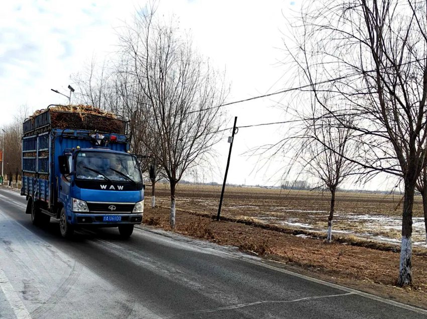 貨車行駛在公主嶺市農(nóng)村公路上，一路暢通。公主嶺市委宣傳部供圖